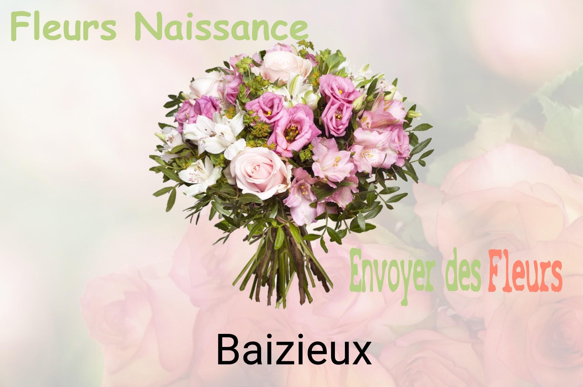 Bouquet de fleurs de naissance livré à Baizieux