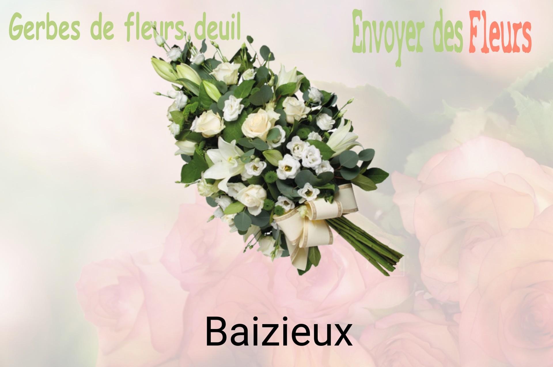 Gerbe de fleurs de deuil livrée à Baizieux